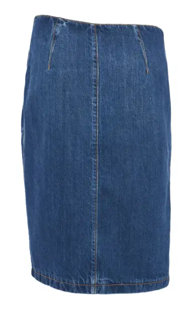 Nensi Dojaka Asymmetric-Zip Cotton Midi Skirt | Thumbnail 5 Nensi Dojaka Asymmetric-Zip Cotton Midi Skirt | Thumbnail 5