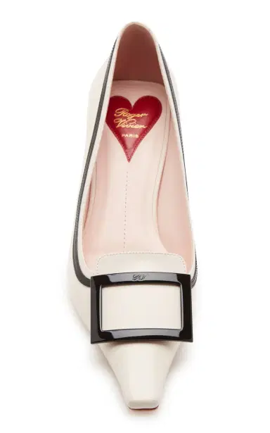 Roger Vivier Decollete Patent-Trimmed Leather Pumps | Thumbnail 3 Roger Vivier Decollete Patent-Trimmed Leather Pumps | Thumbnail 3