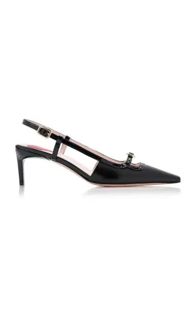 Roger Vivier Mini-Buckle Leather Slingback Pumps | Thumbnail 6 Roger Vivier Mini-Buckle Leather Slingback Pumps | Thumbnail 6