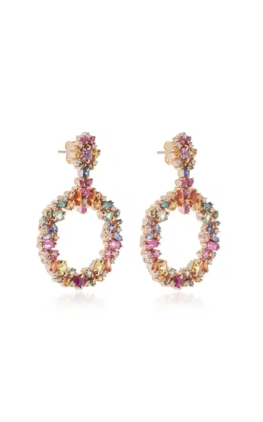 Suzanne Kalan La Fantaisie Rainbow Sapphire Drop Earrings | Thumbnail 3 Suzanne Kalan La Fantaisie Rainbow Sapphire Drop Earrings | Thumbnail 3