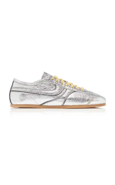 Dries Van Noten Metallic Leather Sneakers | Thumbnail 1 Dries Van Noten Metallic Leather Sneakers | Thumbnail 1