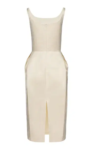 Magda Butrym Linen-Blend Midi Dress | Thumbnail 5 Magda Butrym Linen-Blend Midi Dress | Thumbnail 5