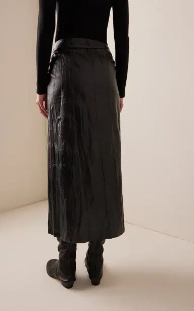 The Row Bert Leather Wrap Skirt | Thumbnail 4 The Row Bert Leather Wrap Skirt | Thumbnail 4