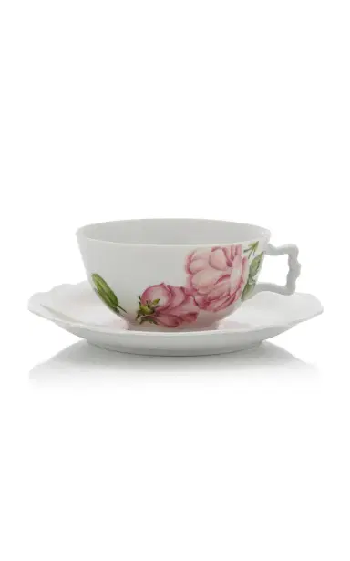 Giambattista Valli Home Porcelain Tea Cup and Saucer - Multi | Thumbnail 1 Giambattista Valli Home Porcelain Tea Cup and Saucer - Multi | Thumbnail 1