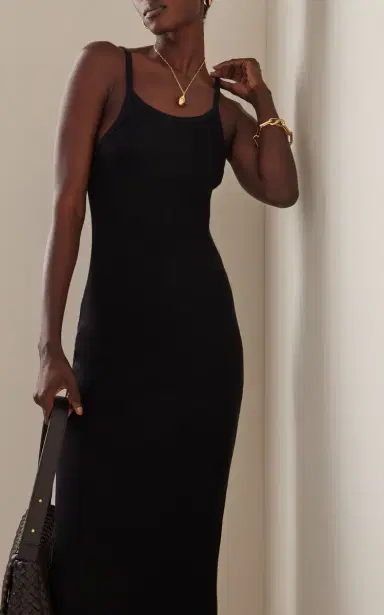 ÉTERNE Stretch Cotton-Blend Jersey Maxi Dress | Thumbnail 3 ÉTERNE Stretch Cotton-Blend Jersey Maxi Dress | Thumbnail 3