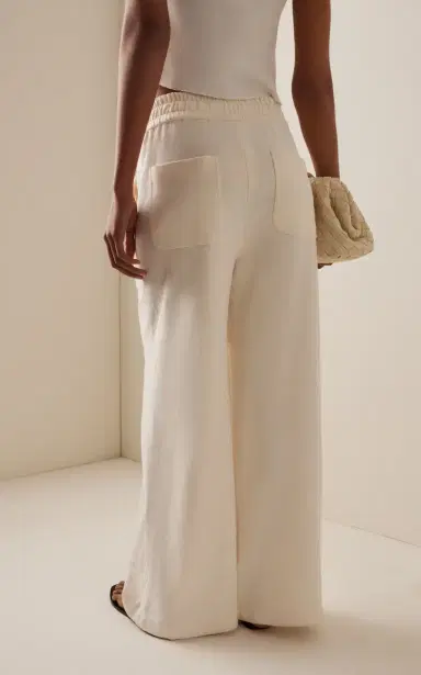 TWP Main St. Cotton-Terry Pants - Ivory - XS | Thumbnail 4 TWP Main St. Cotton-Terry Pants - Ivory - XS | Thumbnail 4