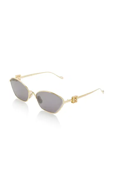 Loewe Hexagonal-Frame Metal Sunglasses | Thumbnail 3 Loewe Hexagonal-Frame Metal Sunglasses | Thumbnail 3