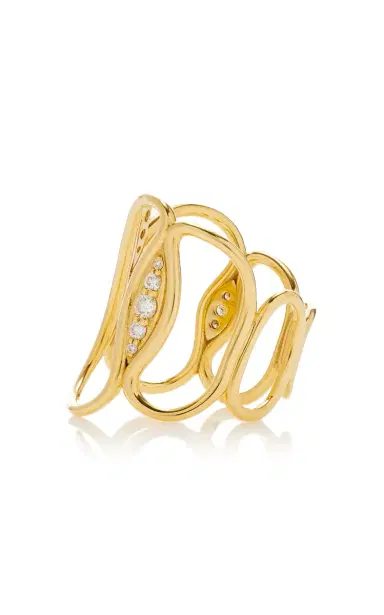 Fernando Jorge Fluid Diamonds Chain Ring | Thumbnail 4 Fernando Jorge Fluid Diamonds Chain Ring | Thumbnail 4