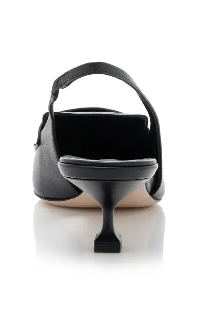 Miu Miu Slingback Leather Penny Loafers | Thumbnail 5 Miu Miu Slingback Leather Penny Loafers | Thumbnail 5