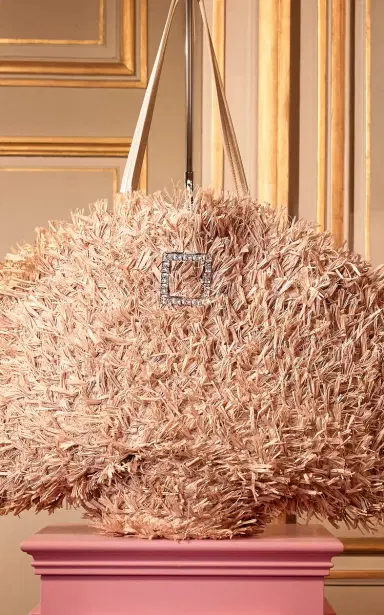 Roger Vivier Tres Vivier Panier-Raffia Tote Bag | Thumbnail 3 Roger Vivier Tres Vivier Panier-Raffia Tote Bag | Thumbnail 3