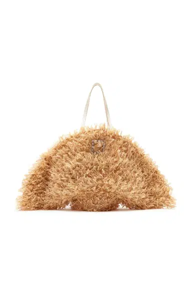 Roger Vivier Tres Vivier Panier-Raffia Tote Bag | Thumbnail 1 Roger Vivier Tres Vivier Panier-Raffia Tote Bag | Thumbnail 1