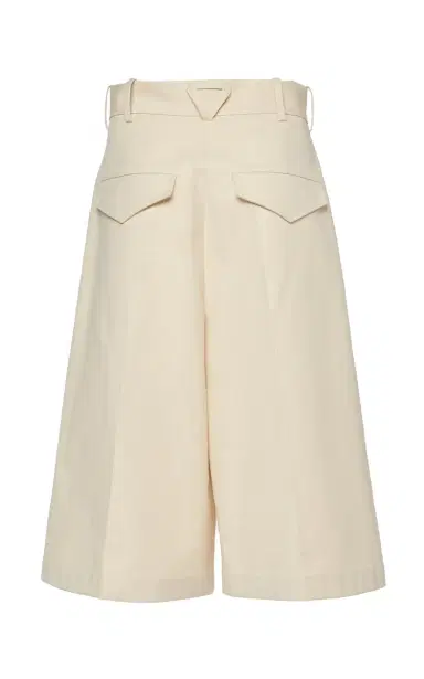 Bottega Veneta Pleated Cotton Shorts | Thumbnail 3 Bottega Veneta Pleated Cotton Shorts | Thumbnail 3