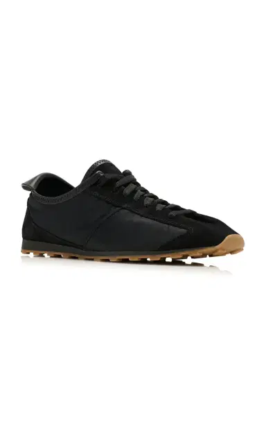 Jacquemus The Tennis Suede-Trimmed Sneakers | Thumbnail 4 Jacquemus The Tennis Suede-Trimmed Sneakers | Thumbnail 4