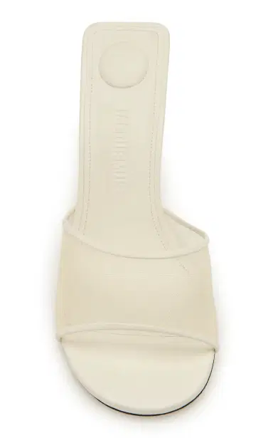 Jacquemus Cubisto Leather-Trimmed Mesh Mules | Thumbnail 3 Jacquemus Cubisto Leather-Trimmed Mesh Mules | Thumbnail 3