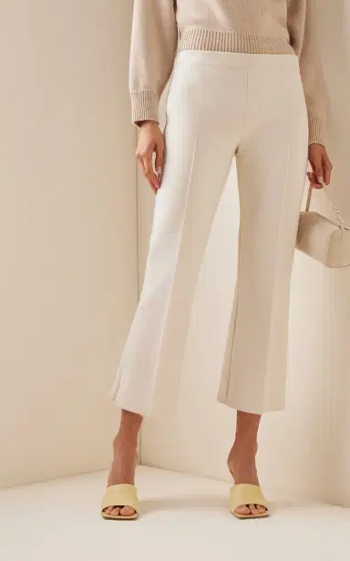 HIGH SPORT Kick Stretch-Cotton Knit Cropped Flared Pants | Thumbnail 7 HIGH SPORT Kick Stretch-Cotton Knit Cropped Flared Pants | Thumbnail 7