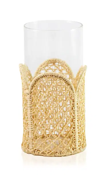 Moda Domus Set-Of-Four Wicker-Lined Tall Glasses - Neutral | Thumbnail 6 Moda Domus Set-Of-Four Wicker-Lined Tall Glasses - Neutral | Thumbnail 6