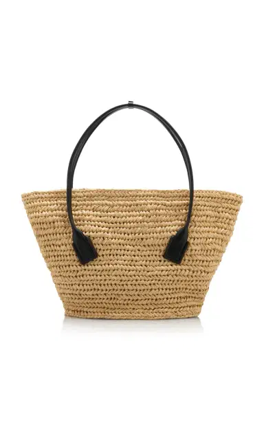 Bottega Veneta Medium Arco Crochet Raffia Tote Bag | Thumbnail 7 Bottega Veneta Medium Arco Crochet Raffia Tote Bag | Thumbnail 7