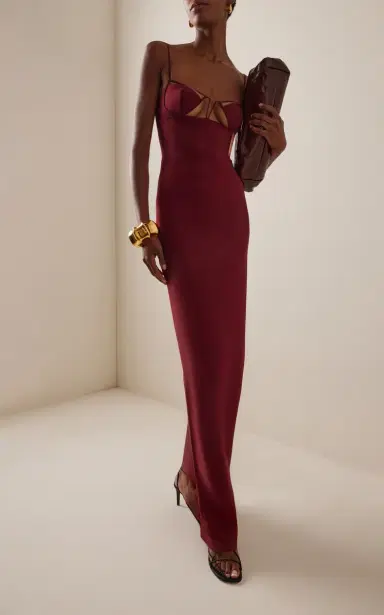 Nensi Dojaka V-Wire Bra Jersey Maxi Dress | Thumbnail 2 Nensi Dojaka V-Wire Bra Jersey Maxi Dress | Thumbnail 2