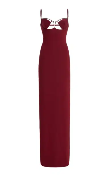 Nensi Dojaka V-Wire Bra Jersey Maxi Dress | Thumbnail 1 Nensi Dojaka V-Wire Bra Jersey Maxi Dress | Thumbnail 1