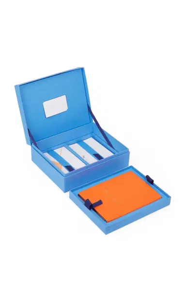 Smythson My First Smythson Gift Box - Orange | Thumbnail 4 Smythson My First Smythson Gift Box - Orange | Thumbnail 4