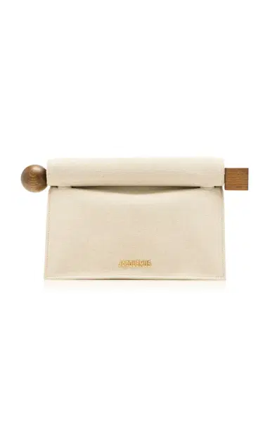 Jacquemus Rond Carre Cotton Clutch | Thumbnail 1 Jacquemus Rond Carre Cotton Clutch | Thumbnail 1