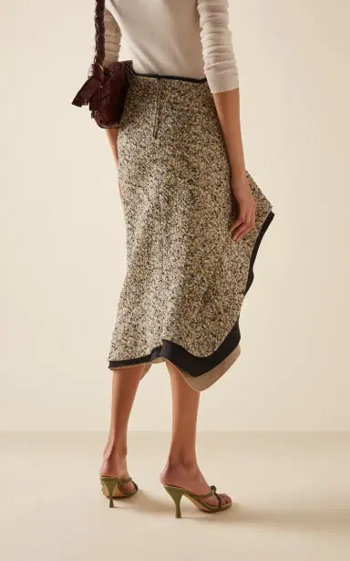 Bottega Veneta Layered Cotton-Blend Midi Skirt | Thumbnail 4 Bottega Veneta Layered Cotton-Blend Midi Skirt | Thumbnail 4