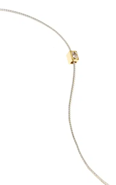 MÉGA Omega 4 Necklace With Rectangle Stone Charm | Thumbnail 3 MÉGA Omega 4 Necklace With Rectangle Stone Charm | Thumbnail 3