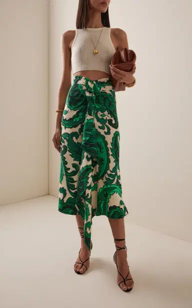 Etro Draped Jersey Midi Skirt | Thumbnail 2 Etro Draped Jersey Midi Skirt | Thumbnail 2