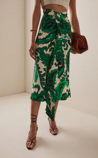 Etro Draped Jersey Midi Skirt | Thumbnail 3 Etro Draped Jersey Midi Skirt | Thumbnail 3