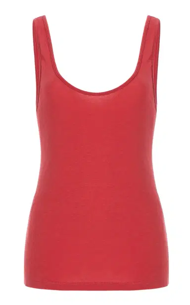 Another Tomorrow Slim Cotton-Blend Tank Top | Thumbnail 1 Another Tomorrow Slim Cotton-Blend Tank Top | Thumbnail 1