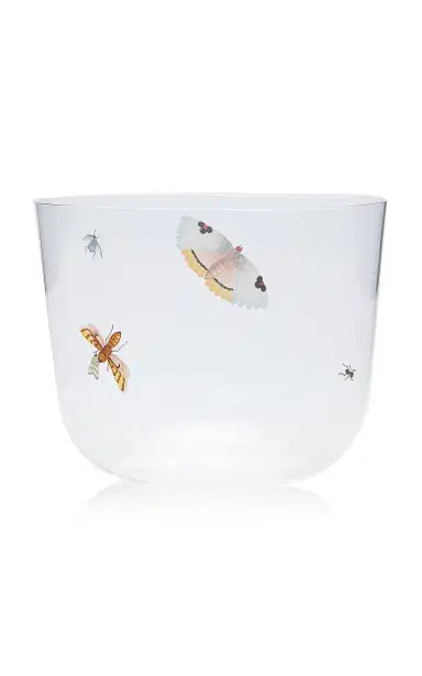 Giambattista Valli Home Painted Glass Water Tumbler - Multi | Thumbnail 2 Giambattista Valli Home Painted Glass Water Tumbler - Multi | Thumbnail 2