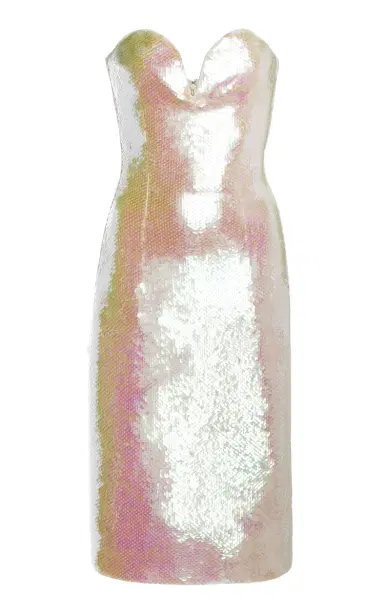 Bottega Veneta Sequin Bustier Midi Dress | Thumbnail 1 Bottega Veneta Sequin Bustier Midi Dress | Thumbnail 1