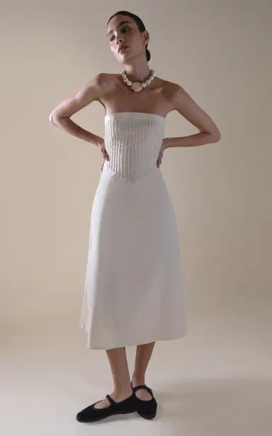 Marlies Grace Exclusive Lou Cotton-Blend Midi Dress | Thumbnail 15 Marlies Grace Exclusive Lou Cotton-Blend Midi Dress | Thumbnail 15