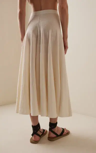 The Row Jaliah Cotton-Blend Knit Midi Skirt | Thumbnail 4 The Row Jaliah Cotton-Blend Knit Midi Skirt | Thumbnail 4