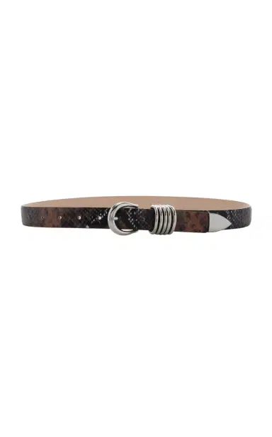 Déhanche Hollyhock Snake-Effect Leather Belt | Thumbnail 1 Déhanche Hollyhock Snake-Effect Leather Belt | Thumbnail 1