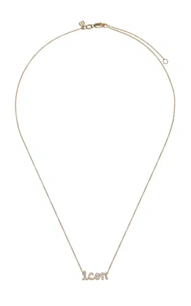 Sydney Evan Icon Script Necklace | Thumbnail 4 Sydney Evan Icon Script Necklace | Thumbnail 4