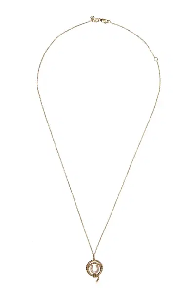 Sydney Evan Horseshoe Lasso Charm On Light Tiffany Chain | Thumbnail 1 Sydney Evan Horseshoe Lasso Charm On Light Tiffany Chain | Thumbnail 1