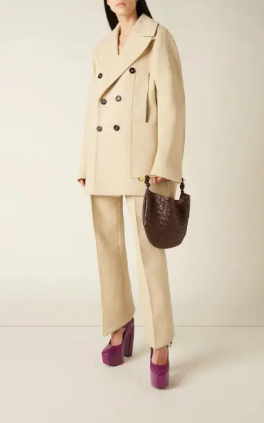 Bottega Veneta Double-Breasted Cocoon Coat | Thumbnail 3 Bottega Veneta Double-Breasted Cocoon Coat | Thumbnail 3