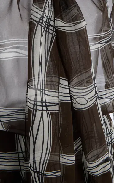 Oscar de la Renta Silk Chiffon Maxi Shirt Dress | Thumbnail 6 Oscar de la Renta Silk Chiffon Maxi Shirt Dress | Thumbnail 6