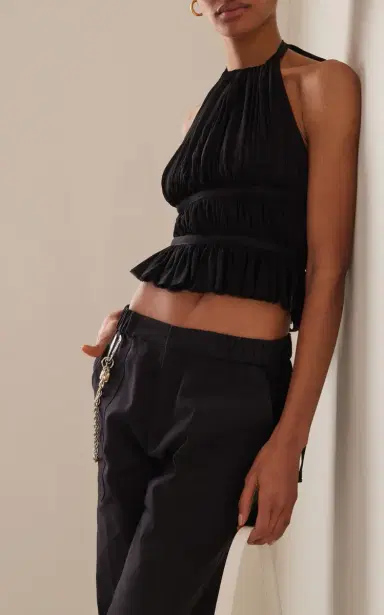 Tae Park Exclusive Silk-Chiffon Wrap Top | Thumbnail 2 Tae Park Exclusive Silk-Chiffon Wrap Top | Thumbnail 2