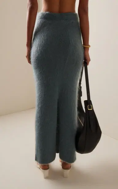 Aisling Camps Brushed Mohair-Blend Midi Skirt | Thumbnail 4 Aisling Camps Brushed Mohair-Blend Midi Skirt | Thumbnail 4