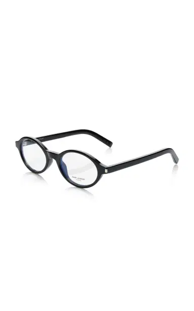 Saint Laurent Jeanne Oval-Frame Acetate Glasses | Thumbnail 3 Saint Laurent Jeanne Oval-Frame Acetate Glasses | Thumbnail 3