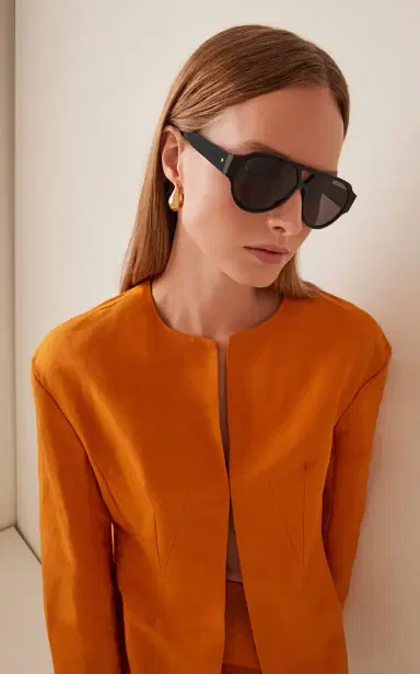 Bottega Veneta Aviator-Frame Acetate Sunglasses | Thumbnail 2 Bottega Veneta Aviator-Frame Acetate Sunglasses | Thumbnail 2
