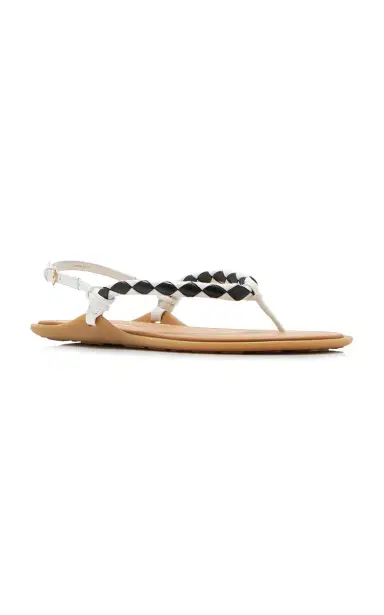 Miu Miu Leather Sandals | Thumbnail 3 Miu Miu Leather Sandals | Thumbnail 3