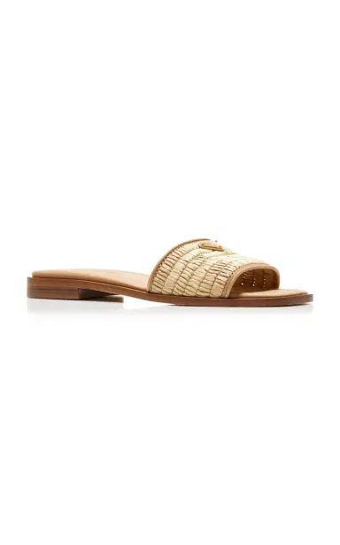 Prada Raffia Sandals | Thumbnail 3 Prada Raffia Sandals | Thumbnail 3