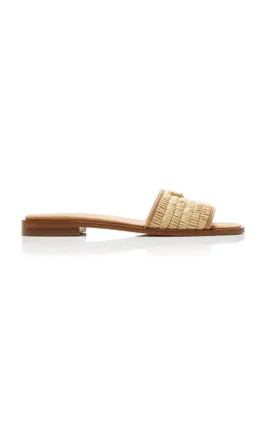 Prada Raffia Sandals | Thumbnail 1 Prada Raffia Sandals | Thumbnail 1