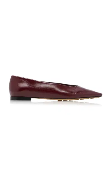 Bottega Veneta Cushion Lux Leather Flats | Thumbnail 1 Bottega Veneta Cushion Lux Leather Flats | Thumbnail 1