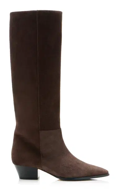 aeyde Medea Suede Knee Boots | Thumbnail 1 aeyde Medea Suede Knee Boots | Thumbnail 1