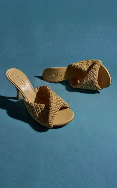 Bottega Veneta Blink Crocheted Raffia Mules | Thumbnail 2 Bottega Veneta Blink Crocheted Raffia Mules | Thumbnail 2