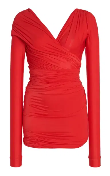 Balenciaga Ruched Jersey Mini Dress | Thumbnail 1 Balenciaga Ruched Jersey Mini Dress | Thumbnail 1